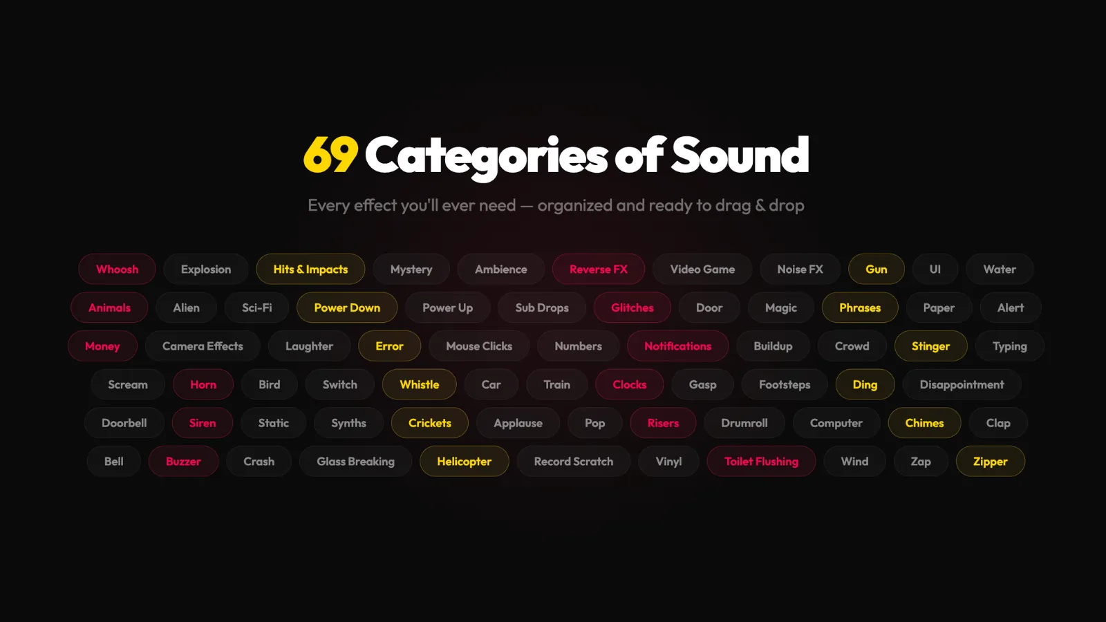 YouTubeSFX sound effects in a video editor timeline — drag and drop into Premiere Pro, Final Cut, CapCut